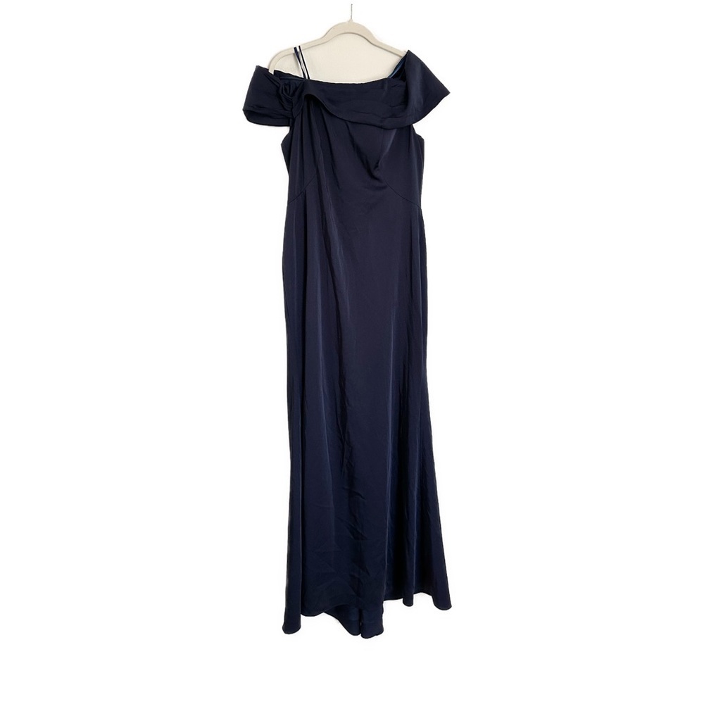 La Femme NEW Off The Shoulder Navy Blue Gown Trumpet Skirt 29537 Size 10 - Picture 4 of 5
